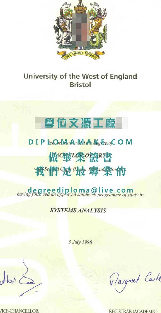 西英格蘭大學學位證模板|印製英國學歷|代辦西英格蘭大學畢業證書