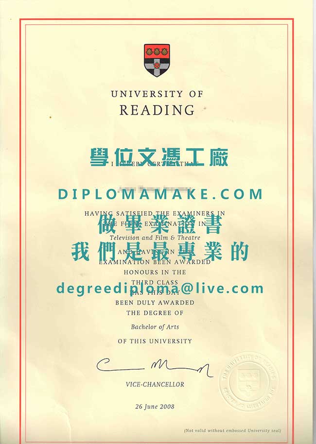 雷丁大學文憑樣本|代辦英國文憑|製作雷丁大學畢業證書